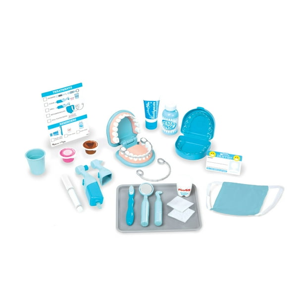 Melissa & Doug Super Smile Dentist Kit With Pretend Play Set of Teeth And Dental Accessories (25