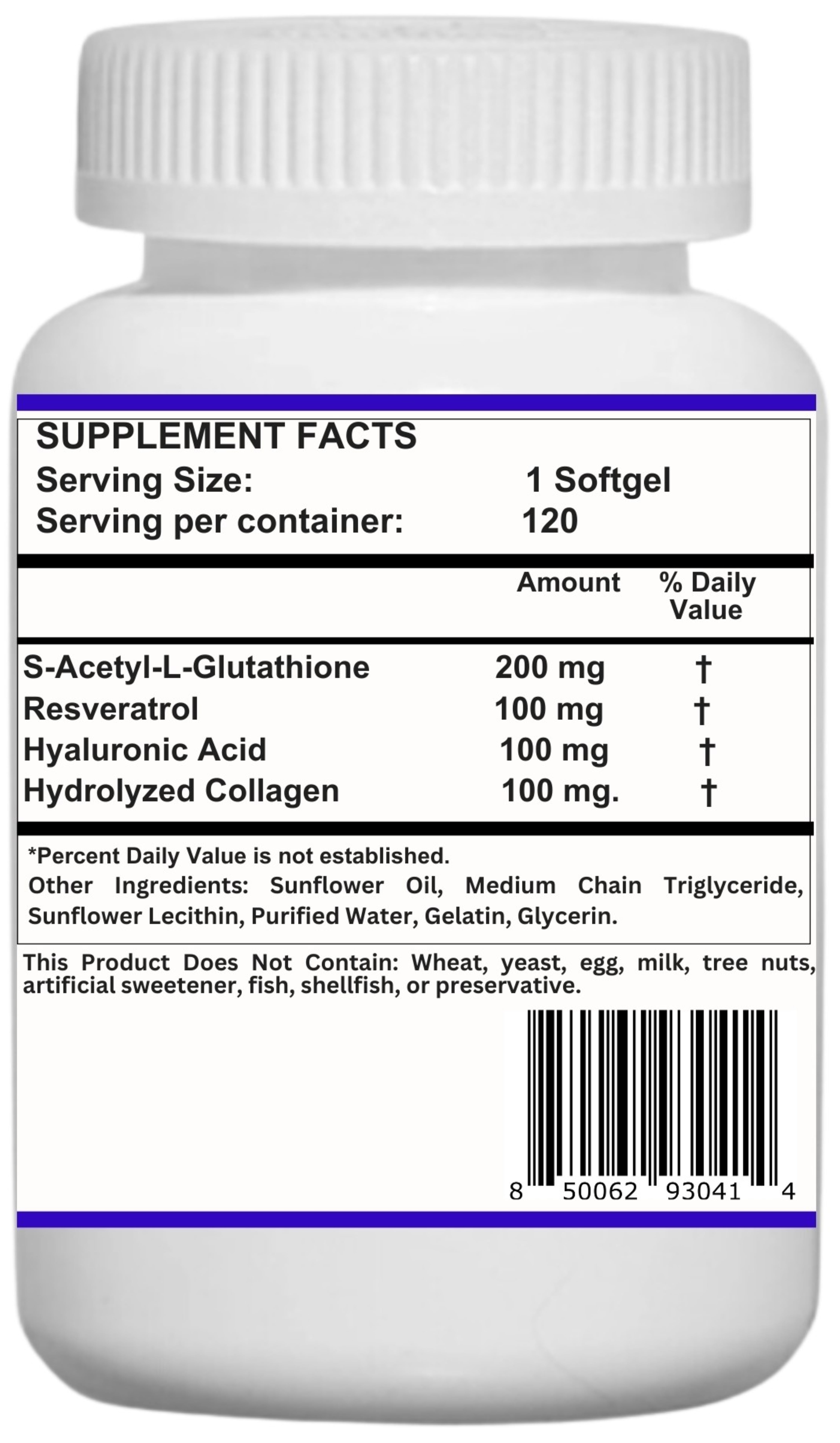 s acetyl glutathione supplement NUMBUZIN - No.5+ Glutathione Vitamin Facial Spa Cleanser [200ml] NEW main image 0
