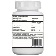 Nikoni S-Acetyl L-Glutathione Resveratrol Liposomal Softgels, Antioxidant & Joint Support, 480 Count