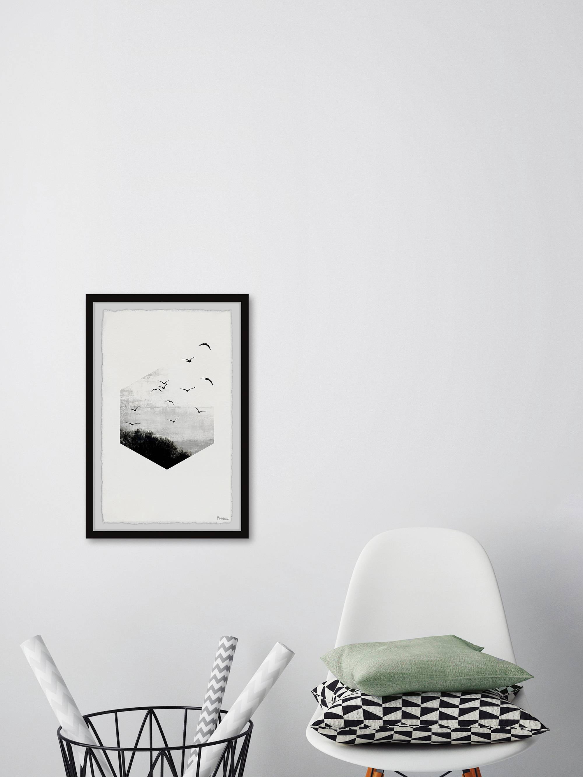 Parvez Taj "Pentagon Forest Escape" Framed Painting Print