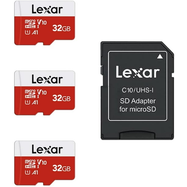 Carte Micro SD Lexar 256 Go, carte mémoire flash microSDXC UHS-II MLC  professionnelle 1000x avec adaptateur, jusqu'à 150 Mo/s en lecture, 