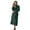 Green, variant on UJNDER Soft Flannel Hooded Bathrobe for Long Loungewear with Belt Cozy Winter Kimono Robe and Sleepwear Garment Robes for Women XL