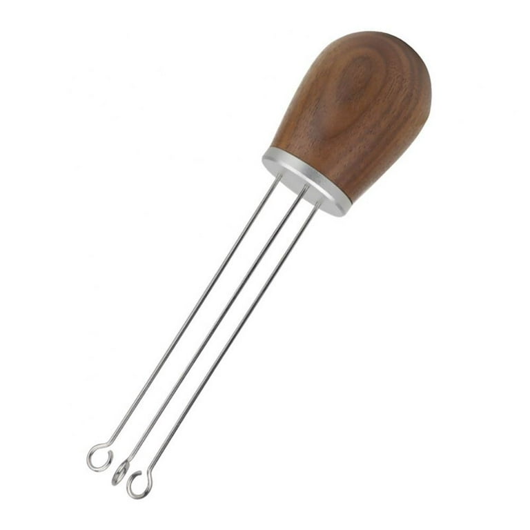 Coffee Needle Distributor Beech Walnut Wood Coffee Needle Tool