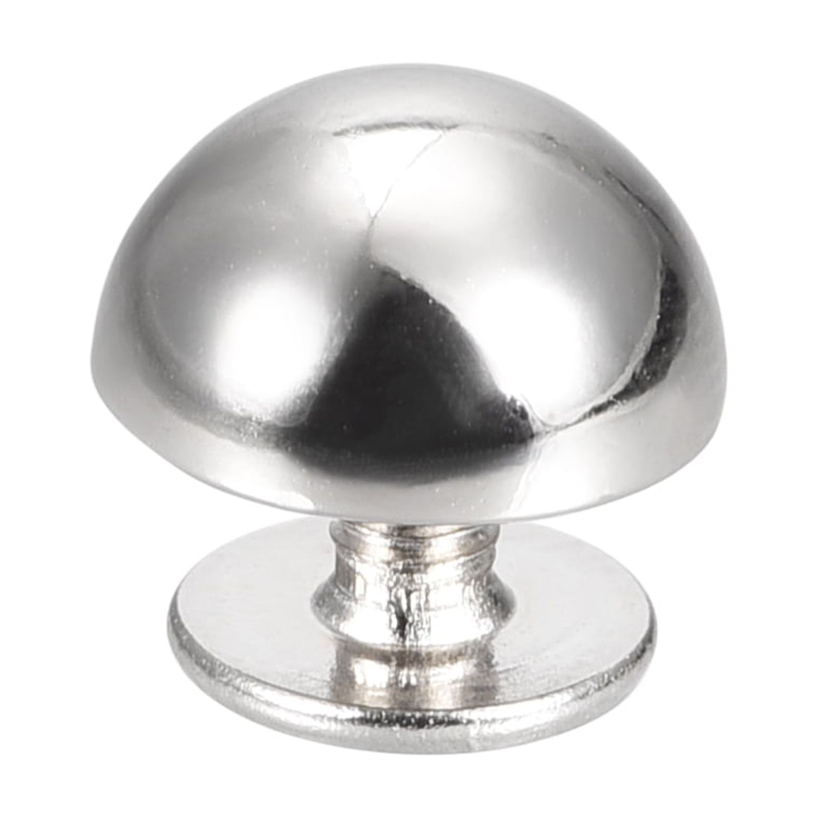 Unique Bargains Screw Back Rivets Solid Round Head Leather Studs Silver Tone 10x6mm