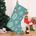 thumbnail image 4 of Christmas Stockings,Turquoise Christmas Snowflake Pattern Stockings Christmas,14.8'' Xmas Stockings,Christmas Party Favors,Christmas Party Decorations,Christmas Stockings Personalized, 4 of 5