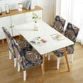 thumbnail image 3 of Colorful Classic Paisley Vintage Dining Chair Covers Set of 4 with Bohemian Floral Ethnic Retro Pattern Washable Polyester Stretch Slipcovers Removable Protector for Farmhouse Dining Room, 3 of 7