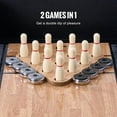 thumbnail image 2 of VEVOR 9 ft LED Shuffleboard Table 2 in 1 Shuffleboard and Bowling Combo Game Set, 2 of 10