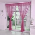 thumbnail image 2 of FNGZ Light Filtering Curtains,Living Room Curtains,1 Pcs Pure Color Tulle Door Window Curtain Drape Panel Sheer Scarf ,Sheer Curtains, 2 of 4