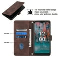 thumbnail image 4 of Compatible with Nokia C12 Classic Embossed PU Leather Case with Card Holder Shockproof Cover, 4 of 5