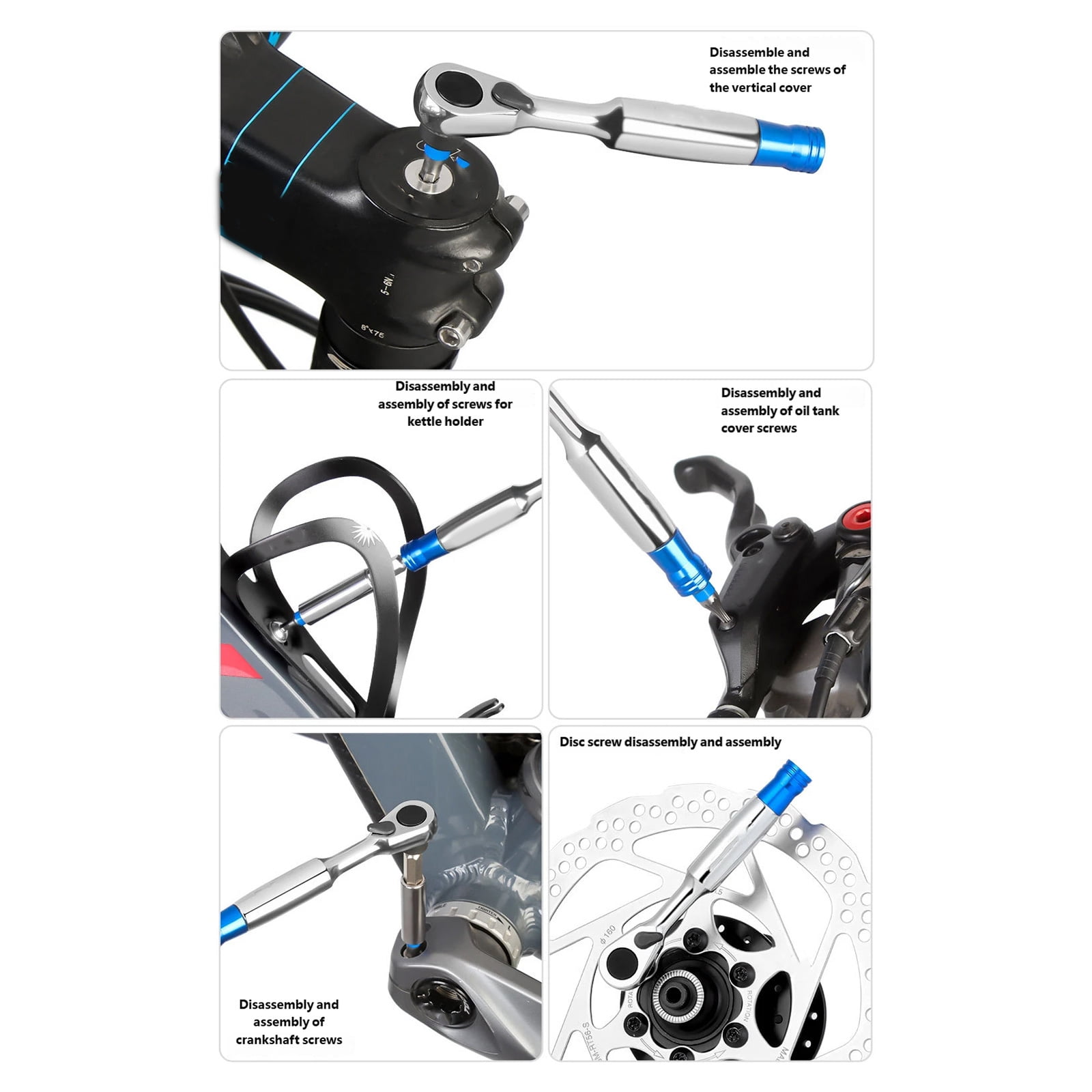Easy to Use Bicycles Repair Tool Set Cycling Tool Set with Practical Multitool to Beginner and Emergencies Situations