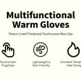 thumbnail image 5 of Btomtd Unisex Winter Gloves with Brushed Fleece Thermal Lining, Cold Proof Touchscreen Warm Gloves for Cycling, Travel, Windproof Driving and Outdoor Sports, Pink, 5 of 9