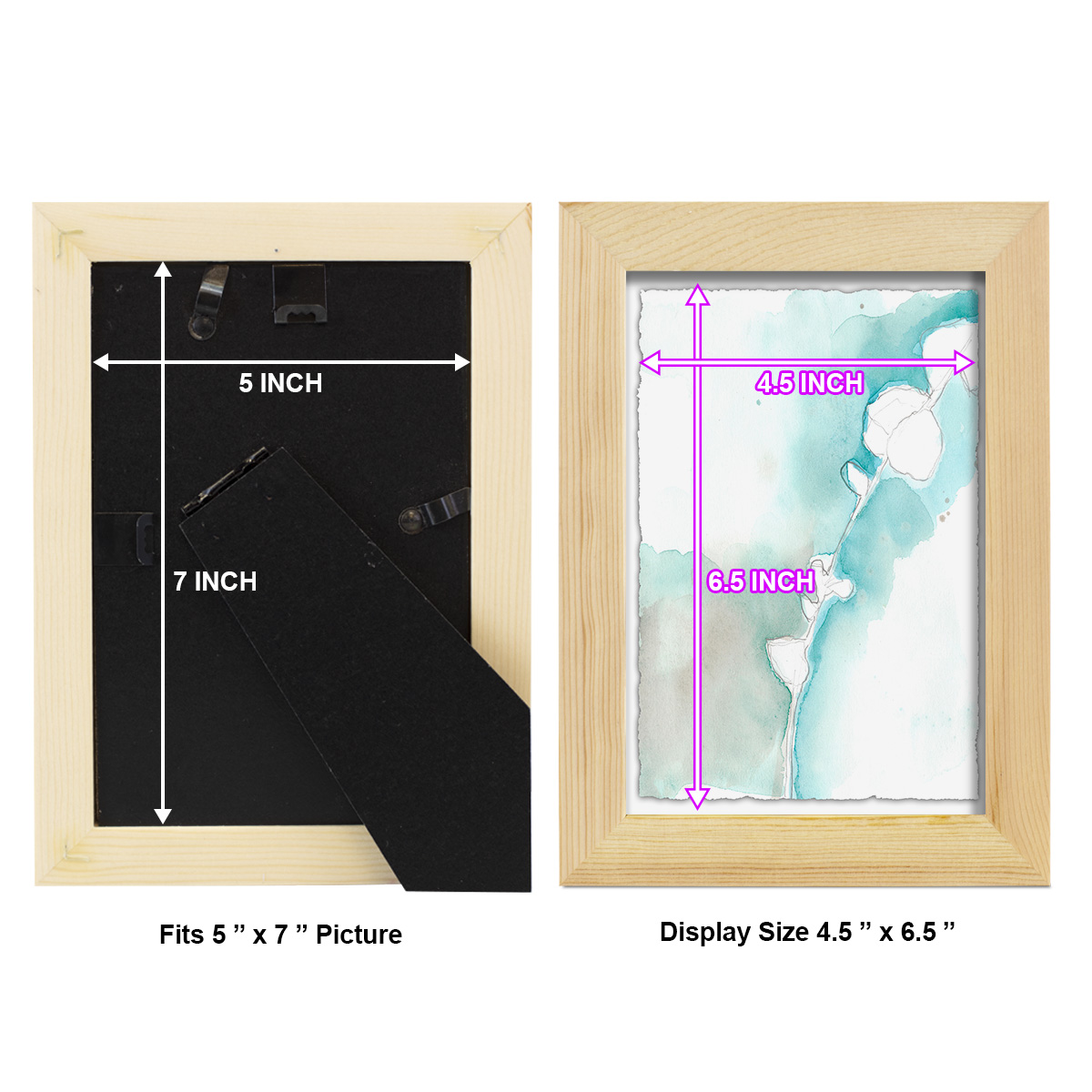 Ginkgo on Dusty Teal VII - Framed Print w/glass - Natural Wood