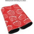 thumbnail image 3 of Red Strawberries Seamless Laptop Mouse Pad 31.5x11.8 inch NonSlip Large Keyboard Rubber Writing Table Mat with Stitched Edges, Perfect for Office and Home, Add a Sweet Touch, 3 of 6