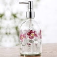 thumbnail image 2 of Dispensador de jabón Topadorn Flower Glass de 500 ml con bomba de plástico, 2 of 8