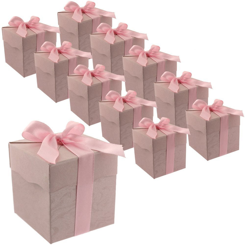 White, Medium Phogary Gift Bags with Handles 12PCS 11x7.9x3.5 Paper Party Favor Bag Bulk with Bow Ribbon Elegant for Birthday Wedding Graduation Celebration Present Wrap 