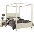 thumbnail image 1 of Pemberly Row Lit Grand Contemporain en Bois Blanc Cassé et Table de Chevet, 1 of 2