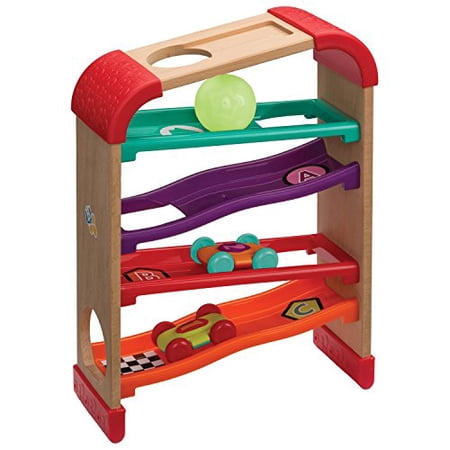 Natural Wood Cars Roller Rack