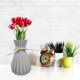 thumbnail image 3 of Novedad Jarrón de flores Jardinera moderna Secador de macetas de Navidad Gris 17cm 7 cm 10 cm Sunnimix Jarrón plantador, 3 of 8