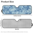 thumbnail image 5 of Uorisanigo Windshield Sun Shade, Blue Tie-Dye Print Car Sunshade for Jeep Wrangler, Compass, Gladiator & Renegade,Sun Shade Windshield Cover,UV Ray & Heat Block Heat Shield Shades, 5 of 7
