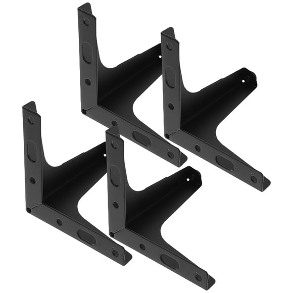 Raindrops 4Pcs Black Metal Coffee Table Legs Strong Bearing Capacity Triangle Sofa Legs Set