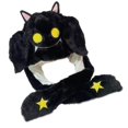 thumbnail image 1 of Sombrero orejas de felpa Salvador para Halloween invierno Negro, 1 of 6