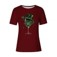thumbnail image 4 of Mujeres Manga Corta de Verano Tops Impreso Sudadera Casual, Cuello Redondo Blusa Ligera para la Primavera Y el Verano, 4 of 4