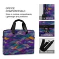 thumbnail image 4 of FORMRS 16" Laptop Bag Carrying Sleeve Case with Handle Travel Shoulder Briefcase, Purple Waves Pattern, 4 of 8