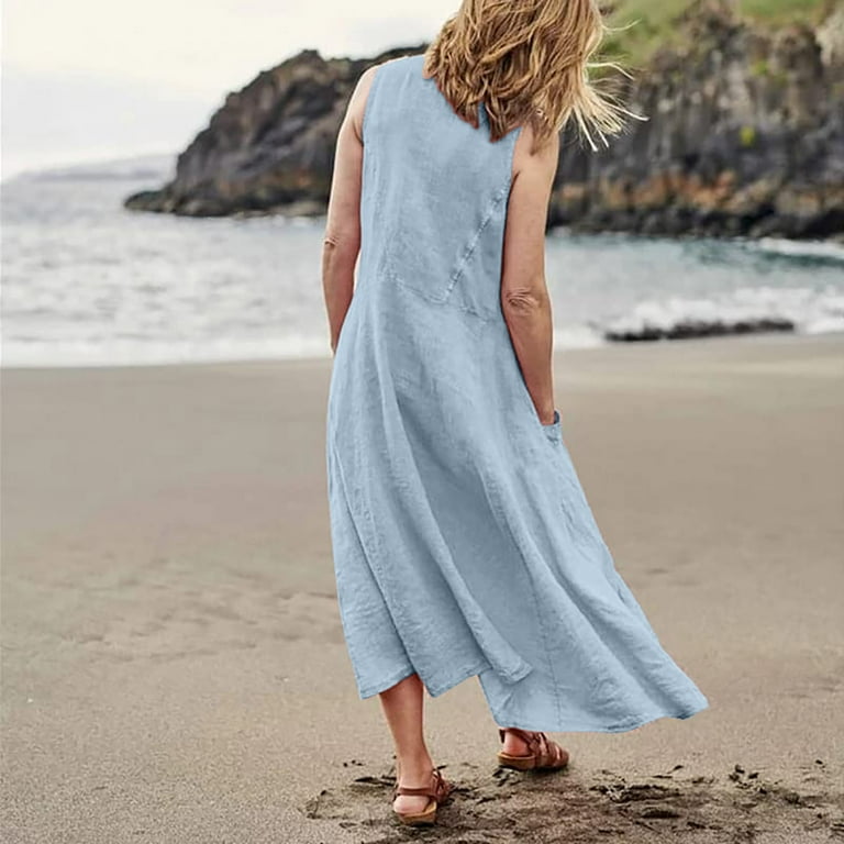Thin cotton summer dresses cheap
