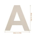 thumbnail image 2 of FONWILYO 2Pcs Unfinished Wooden Letters for Wall Decor DIY Craft Wood Letter Signs in Beige, 2 of 8