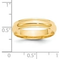 thumbnail image 3 of 14k Yellow Gold 5mm Half Round with Edge Band Size 12.5, 3 of 3