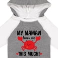 thumbnail image 4 of Inktastic Mamaw Loves Me Grandson Boys or Girls Long Sleeve Baby Bodysuit, 4 of 5
