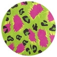 thumbnail image 3 of Leopard Print Pattern Soft Bedroom Round Area Rug, Washable Cute Nursery Circle Throw Mat, Non-Slip Contemporary Small Low Pile Floor Carpet for Dorm Bedside, 3 of 6