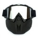 thumbnail image 3 of Gafas de nieve para casco de motocicleta | Máscara de esquí antivaho con protección UV y cubrebocas extraíble | Resistente al viento, correas ajustables, transpirable, equipo de equitación para, 3 of 5