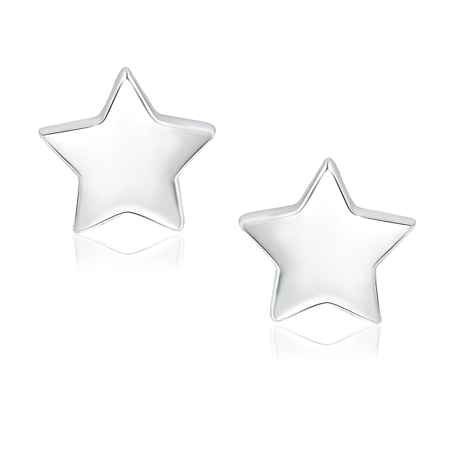 Details about   Cutout Dotted Star Stud 925 Sterling Silver Push Back Earrings
