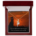 thumbnail image 1 of To My Girlfriend You are MY Life Alluring Ribbon Necklace Message Card, 1 of 7