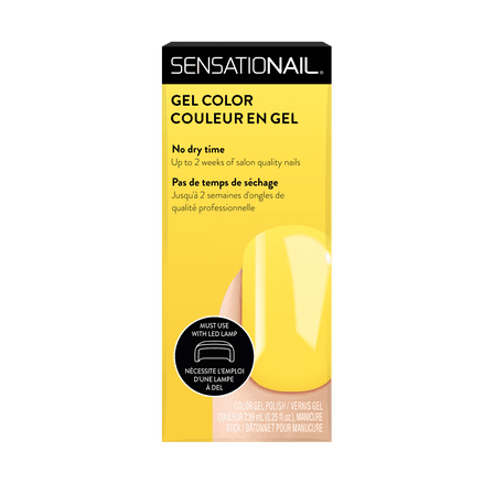 SensatioNail Gel Nail Polish (Yellow), Beat The Heat, 0.25 fl oz