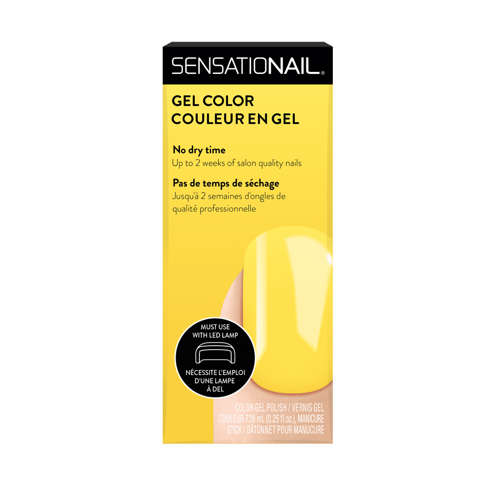 Sensationail Gel Nail Polish (Yellow), Beat The Heat, 0.25 fl oz