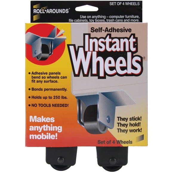 Restor-It Self-Adhesive Instant Wheels 4/Pkg-1"X1.5" MM17234