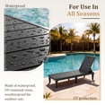 thumbnail image 2 of Homall Outdoor Chaise Lounge Chairs Set of 2, 5-Position Adjustable Waterproof Patio Outdoor Chaise Lounge, Black, 2 of 8