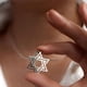 thumbnail image 2 of Collar Tapp Collections Estrella de David con cruz de acero 316L, 2 of 7