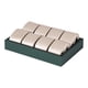thumbnail image 3 of Bandeja organizadora de joyas y relojes, soporte de almohada para brazaletes para hombres y mujeres, elegante exhibición Verde 8 Almohadas, 3 of 9