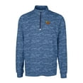 thumbnail image 2 of Men's Cutter & Buck Navy Las Vegas Aviators Traverse Camo Print Stretch Quarter-Zip Pullover Top, 2 of 3