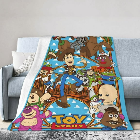 Flannel Blanket, Toy Story Luxurious Ultra Soft And Warm, Anti-Pilling,Wrinkle-Resistant Throw For Bed,Sofa 80"X60"