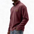 thumbnail image 6 of Men's Quarter Zip Long Sleeve Mock Neck Pullover Sweatshirt XL, 6 of 6