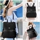 thumbnail image 3 of Mochila pañales LANDICI Bolso cuero multifuncional maternidad Negro, 3 of 3