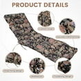 thumbnail image 4 of Topchances Outdoor Chaise Lounge Chair Cushion 70.87"L x 19.69"W Water Resistant Chaise Cushion with Ties for Outdoor Furniture, Pool Lounge Chair Cushions, Black Patterns, 4 of 10