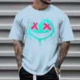 thumbnail image 2 of T-shirt d'Halloween pour Homme, T-Shirt Graphique d'Halloween pour Homme avec Imprimé, Haut Décontracté à Manches Courtes et Col Rond pour Costume et Usage Quotidien, 2 of 5