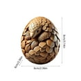 thumbnail image 3 of DAMAI 2026 Animal Easter Hand Carved Craft Eggs, Animal Patterns Easter Decorations and Basket Fillers Holiday Gifts, Animal Easter Carved Craft Eggs, 3 of 6