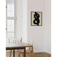 thumbnail image 4 of Haus and Hues Black and White Abstract Wall Art - Neutral Wall Art Modern Midcentury Modern Art, Black and White Artwork for Walls Modern Neutral Wall Decor Minimal Black Knot (Unframed 16x20), 4 of 6
