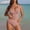 Khaki, variant on Ynynloco Women's Ruched Tankini Swimsuits V Neck Wrap Tie Back Two Pieces Full Coverage Slim Tummy Control Swimwear